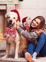 Christmas Plaid Snowflake Pattern Pet Collars Cats Dogs Holiday Decorations Xmas Decoration