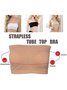 Women's Strapless Double Layer Extended Breast Wrap High Elastic Invisible Underwear