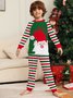 Christmas Fun Stripes Parent-Child Suits Homewear Adult Children Pet Pajamas Plus Size Xmas Pajamas Sets