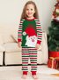 Christmas Fun Stripes Parent-Child Suits Homewear Adult Children Pet Pajamas Plus Size Xmas Pajamas Sets
