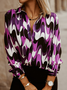 Casual Abstract Blouse