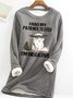 Womens Funny I Had My Patience Test Grumpy Cat Animal Crew Neck Sweatshirt