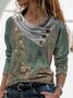 Casual Floral Long sleeve T-Shirt