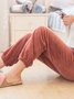 Home Warmth Thickened Coral Fleece Trousers