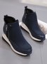 Faux Suede Panel Sports Booties