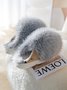Plush Warm Cute Hedgehog Home Cotton Slippers