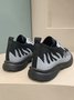 Breathable Color Block Lace-Up Sports Sneakers
