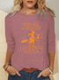 Women Funny Graphic Yes I Can Drive A Stick Regular Fit Simple Halloween Top