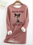 Womenn’s Funny Touch My Coffee I'll Slap You So Hard Casual Sweatshirt