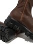 Y2k High-stretch Leather Platform Boots