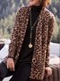 Loose Leopard Casual Other Coat