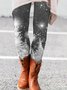 Tight Casual Snowflake Leggings