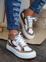 Contrast Color Stitching Casual Sneakers