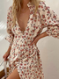 Floral Casual Vacation Dress