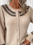 Yarn/Wool Yarn Casual Sweater Cardigan