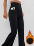 Loose Plain Casual Casual Pants