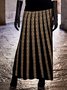 Loose Ethnic Vintage Jersey Skirt