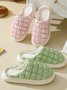 Plus Size Thermal Lined Quilted Bedroom Slippers