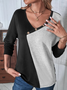 Loose Casual Buckle T-Shirt