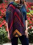 Casual Gradient Color Ethnic Pattern Woolen Scarf Shawl Autumn Winter Warmth Thickening Accessories