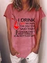 Lilicloth X Y Wine Lovers I Drink Wine Because The Doctor Said That I Shouldn't Keep Things Bottled Up Womens T-Shirt