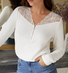 Regular Fit Casual Lace T-Shirt