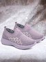 Plush Warm Lightweight Non-Slip Lace-Up Sneakers