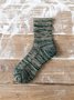 Casual Color Contrasting Textured Pattern Socks Daily Commuting Outdoor Accessories