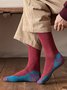 Casual Gradient Wool Socks Autumn Winter Thickened Warm Accessories