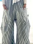 Plus Size Women oose Solid  Casual  Pants