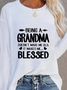Plus Size Crew Neck Text Letters Jersey Casual T-Shirt