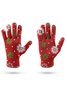 Casual Snowflake Christmas Pattern Cotton Five Finger Gloves Autumn Winter Warm Accessories Xmas Gloves