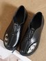 Vintage Printing Split Joint Comfy Sole Flat Shoes