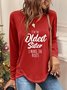 Buckle Loose Casual tunic T-Shirt