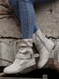 Plain Buckle Zipper Casual Inner Heightening Boots