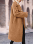 Casual Fluff/Granular Fleece Fabric Loose Teddy Jacket