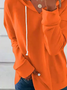 Plus Size Hoodie Loose Casual Sweatshirt