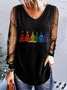 Party Lace Christmas Tree tunic T-Shirt