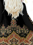 Plus Size Hippie Printed Abstract Casual Long Sleeve Outerwear Coat