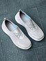 Breathable Mesh Fabric Split Joint Slip On Sports Sneakers