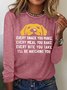 Women's Evert Snack You Make I Will Watching You Funny Dog Graphic Print Text Letters Cotton-Blend Casual Top