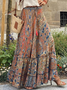 Vacation Printing Loose Skirt