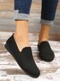 Breathable Mesh Fabric  Casual Slip On Flat Shoes