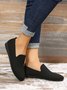 Breathable Mesh Fabric  Casual Slip On Flat Shoes