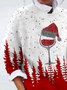 Christmas Wine Glass Casual T-Shirt Xmas T-shirt