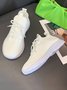 Breathable Mesh Fabric Lace-up Decor Sneakers