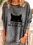 Plus Size Loose Crew Neck Casual Jersey T-Shirt