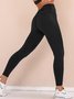 Tight Bow Jersey Casual Leggings