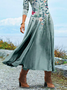 Casual Jersey Crew Neck Floral Dress