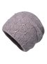 Casual Dot Diamond Wool Knit Beanie Daily Commuting Home Accessories